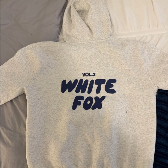 White Fox Boutique Gray Sweatshirt and Shorts Set - Picture 6 of 7